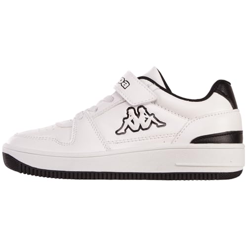 Kappa STYLECODE: 261096K CODA Low K Unisex Kids Sneaker, White/Black, 26 EU von Kappa