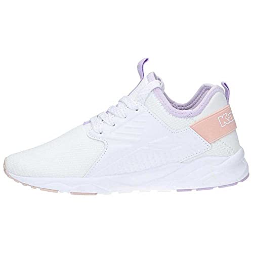 Kappa Sportschuhe für Damen und Mädchen 35156HW SAN Puerto LACE A6T White-Violet MT-PINK Schuhgröße 39 EU von Kappa