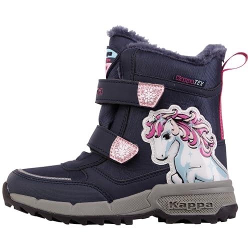 Kappa Stylecode: 261045k Flake Ii Tex K Girls Schneestiefel, Navy Pink, 28 EU von Kappa