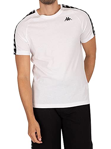 Kappa T-Shirt Cotone 303UV10 White - Black Size:L von Kappa