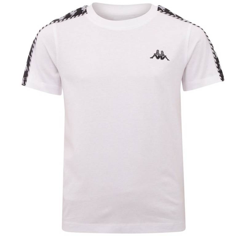 Kappa T-Shirt mit hochwertigem Jacquard Logoband an den Ärmeln von Kappa