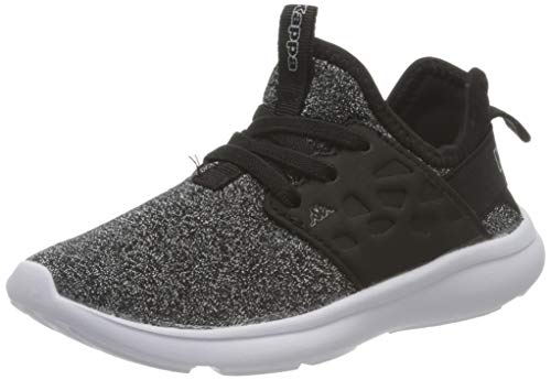 Kappa Unisex Baby SAN Antonio BB Leichtathletik-Schuh, Schwarz/Silber, 24 EU von Kappa