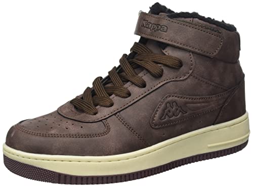Kappa Unisex Sneaker BASH MID FUR 242799 Brown/Offwhite 37 von Kappa