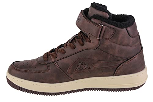 Kappa Unisex Bash Mid Fur Sneaker, Brown Offwhite, 44 EU von Kappa