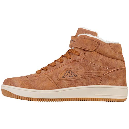 Kappa Unisex Bash Mid Fur Unisex Stra en Laufschuh, 5443 Cognac Offwhite, 39 EU von Kappa