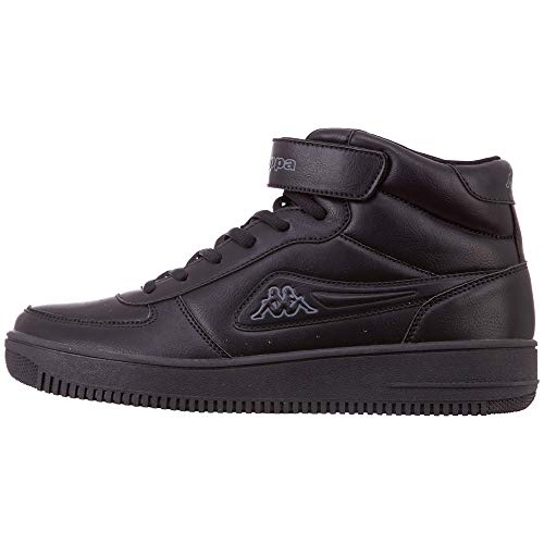 Kappa Unisex Bash Mid sneakers, 1116 Black Grey, 45 EU von Kappa