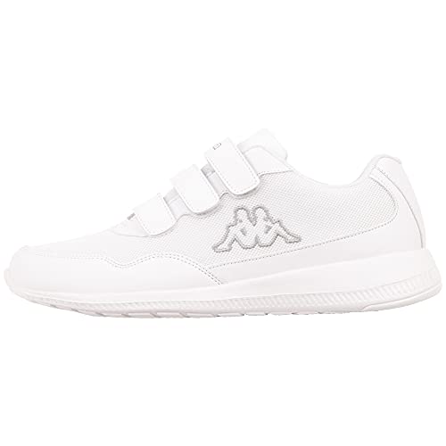 Kappa Unisex Follow Vl Sneaker, 1016 white/grey, 47 EU von Kappa