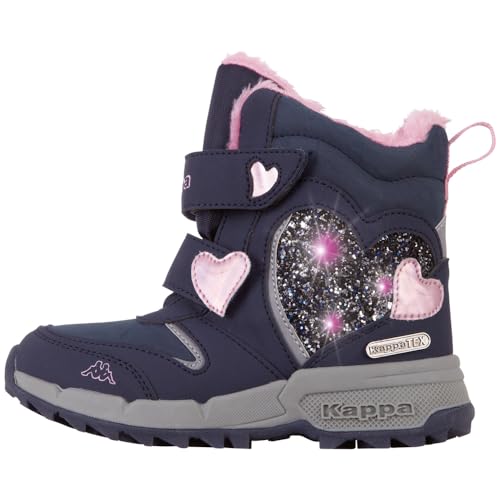 Kappa Unisex Kinder Adora Tex K Unisex Kids Straßen Laufschuh, 6721 Navy Rosé, 26 EU von Kappa