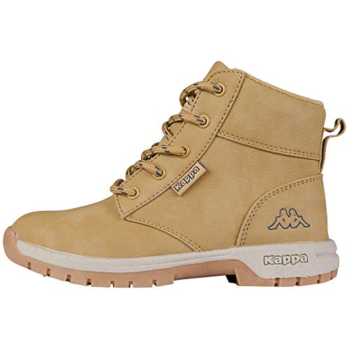 Kappa Unisex-Kinder Cammy Kurzschaft Stiefel, Beige (4167 beige/Navy), 36 EU von Kappa