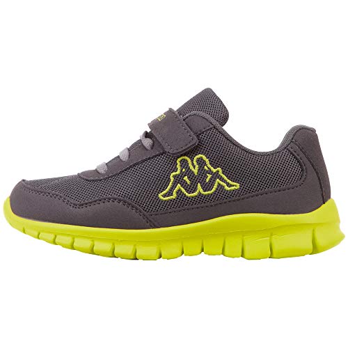 Kappa Unisex Kinder Follow K Laufschuh, 1633 Grey Lime, 34 EU von Kappa