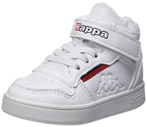 Kappa Unisex Kinder Mangaan II Ice M Sneaker, White Red, 24 EU von Kappa