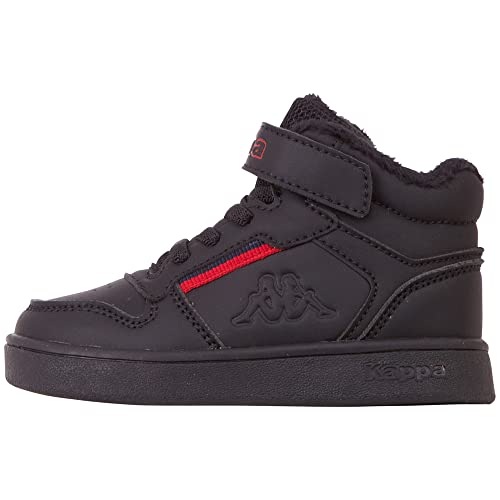 Kappa Unisex Kinder Mangan Ii Ice M Sneaker, Black Red, 25 EU von Kappa