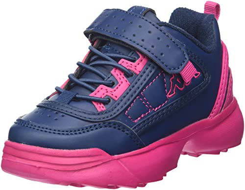 Kappa Unisex Kinder Rave Bc Sneaker, Navy Pink, 35 EU von Kappa