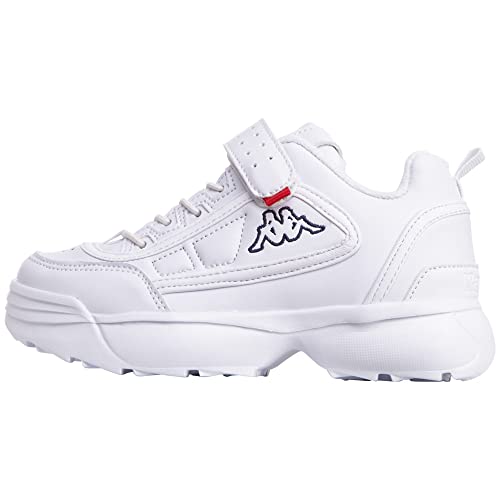 Kappa Unisex Kinder Rave Nc Kids sneakers sports shoes, Schwarz White 1010, 25 EU von Kappa