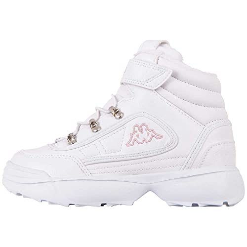 Kappa Unisex Kinder Shivoo Ice Hi K Unisex Børn Stra en Laufschuh, 1021 White Rosé, 28 EU von Kappa