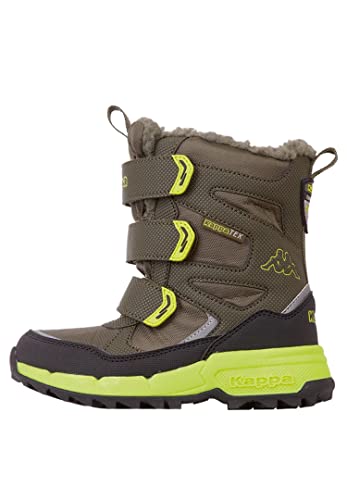Kappa Unisex Kinder Stiefel Winterschuh gefüttert Stylecode 260902K 3133 grün, Schuhgröße:35 EU von Kappa