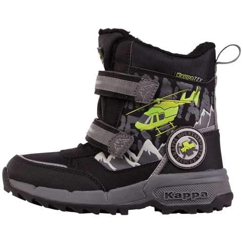 Kappa Unisex Kinder Stylecode: 261046k Mountres Tex K Schneestiefel, Black Lime, 28 EU von Kappa