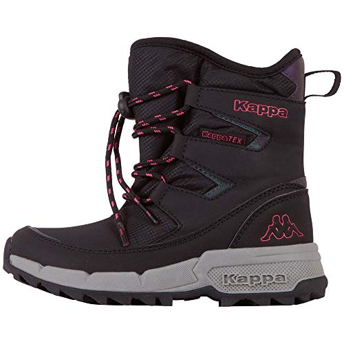 Kappa Unisex Kinder Youma Tex K Unisex Kids Straßen Laufschuh, 1122 Black Pink, 35 EU von Kappa