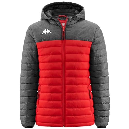 Kappa Unisex Lamezio Jacke, Rot/Grau, M von Kappa