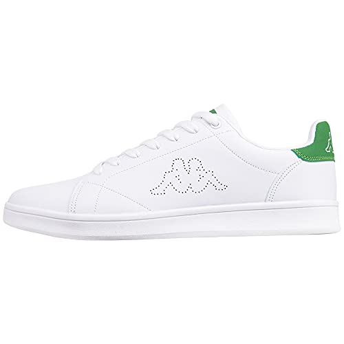 Kappa Unisex Limit Sneaker, White Green, 43 EU von Kappa