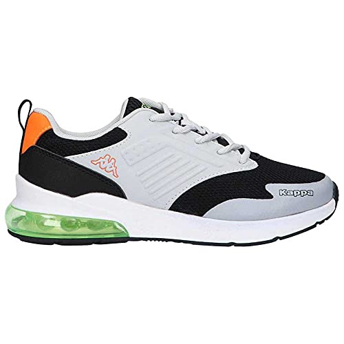 Kappa Unisex Myagi Jr Lace Sneaker, Grau/Schwarz/Orange, 36 EU von Kappa