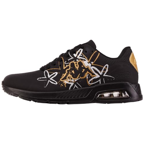 Kappa Unisex STYLECODE: 243306FL Harlem EMB FL Sneaker, Black/Gold, 38 EU von Kappa