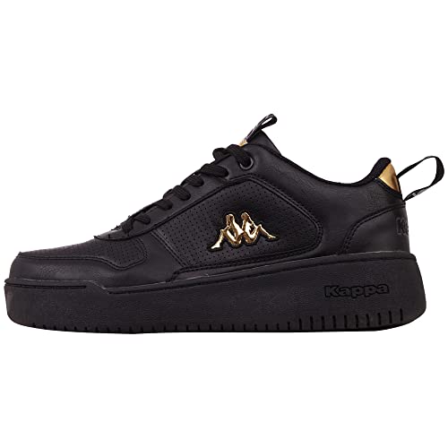 Kappa Unisex STYLECODE: 243324 FOGO PF Sneaker, Black/Gold, 39 EU von Kappa