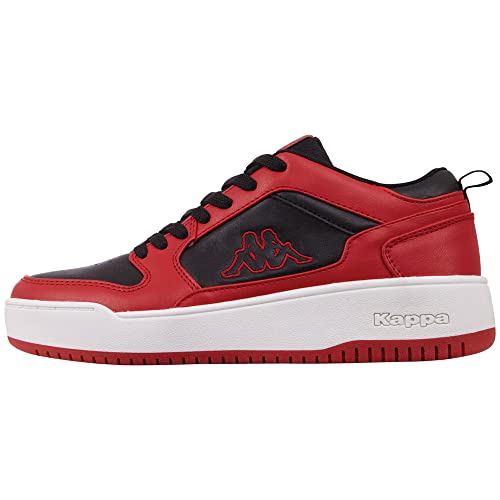 Kappa Unisex STYLECODE: 243326 Lineup Low PF Sneaker, Red/Black, 36 EU von Kappa