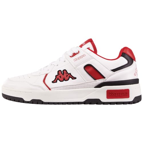 Kappa Unisex STYLECODE: 243362XL SEDLEY XL Sneaker, White/Red, 48 EU von Kappa