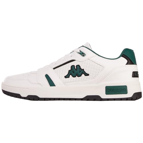 Kappa Unisex STYLECODE: 243401XL YELDES XL Men Sneaker, White/Dk.Green, 47 EU von Kappa