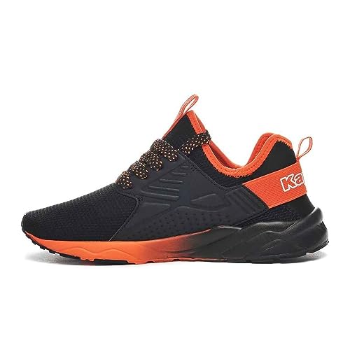 Kappa Unisex San Puerto Lace Jr Sneaker, Black ORANGE, 36 EU von Kappa