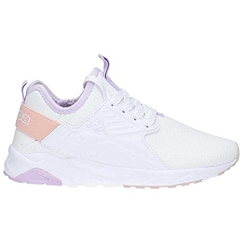 Kappa Unisex San Puerto Lace Jr Sneaker, Weiß/Violett, 35 EU von Kappa