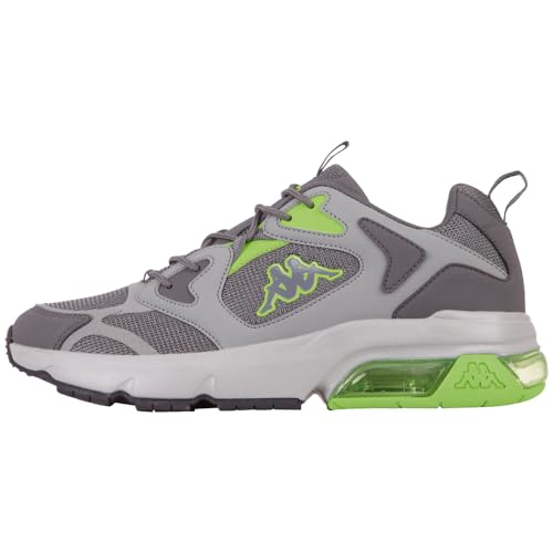 Kappa Unisex YERO Sneaker, Grey/Green, 44 EU von Kappa