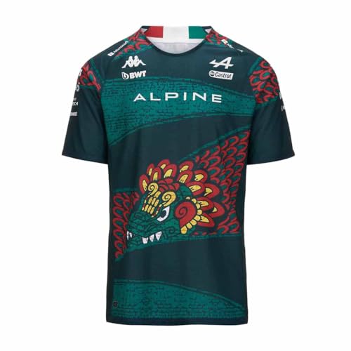 Kombat Gasly Mexico BWT Alpine F1 Team Herren Trikot Grün, grün, XXL von Kappa