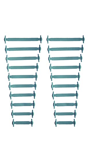 Kaps Schleifenlose Schnürsenkel aus Silikon, Witzige Schnürsenkel für Turnschuhe in verschiedenen Farben, 20-teiliges Schnürsenkel-Set für Kinder und Erwachsene, Grau von Kaps