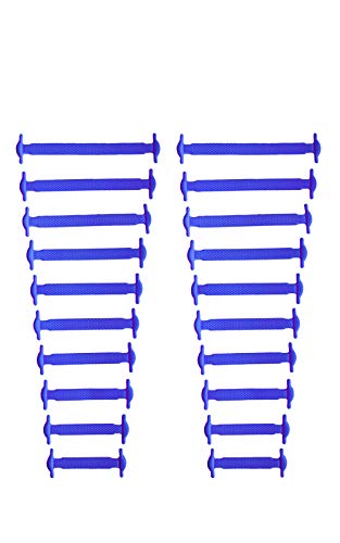 Kaps Schleifenlose Schnürsenkel aus Silikon, Witzige Schnürsenkel für Turnschuhe in verschiedenen Farben, 20-teiliges Schnürsenkel-Set für Kinder und Erwachsene, Violett von Kaps