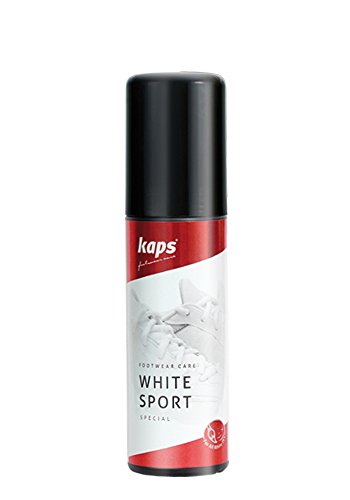 Kaps White Sport, Weiße Lederpflege für Sneaker, Canvas, Freizeit und Sport Schuhe, 75 ml von Kaps