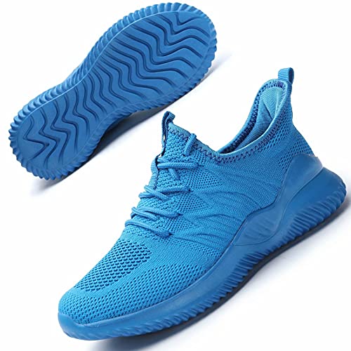 Damen Laufschuhe Athletic Walking Schuhe Leicht Knit Atmungsaktiv Yoga Sneakers Frauen Stilvolle Schuhe, Blau (hellblau), 43 EU von Kapsen