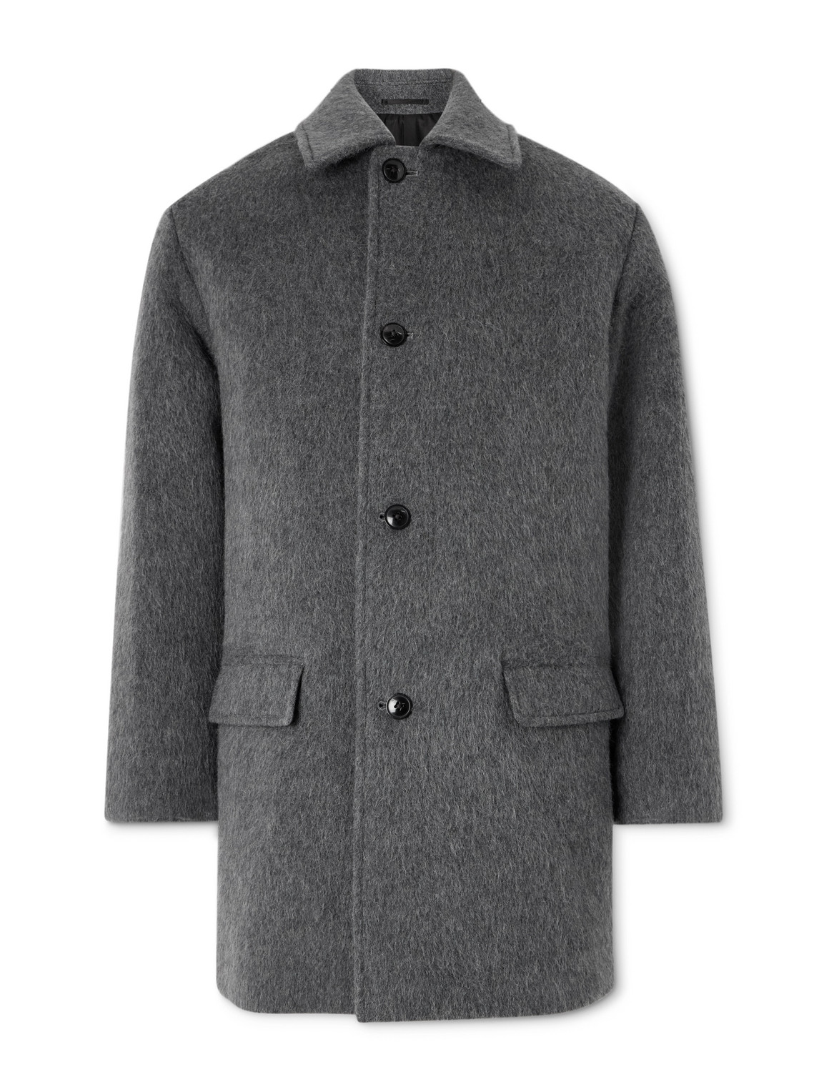 Kaptain Sunshine - Hunter Brushed Wool, Mohair and Camel-Blend Coat - Men - Gray - 38 Kaptain Sunshine - Hunter Brushed Wool, Mohair and Camel-Blend Coat - Men - Gray - 38 von Kaptain Sunshine