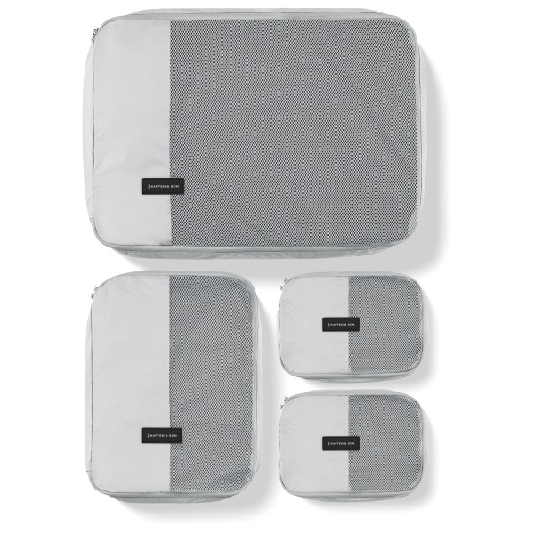 Kapten & Son - Packing Cubes Set Large - Packsack grau von Kapten & Son