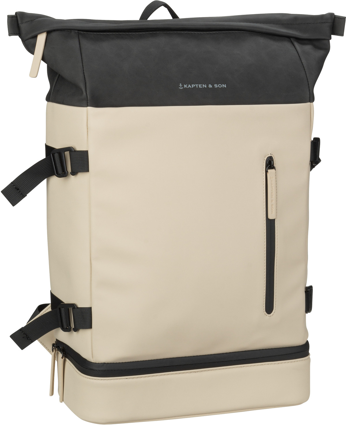 Kapten & Son Helsinki  in Cream Black (26 Liter), Rucksack / Backpack von Kapten & Son