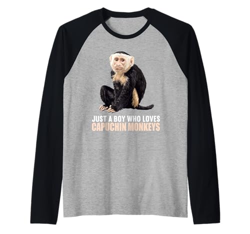 Herren Kapuzineraffen Kapuzineraffe Raglan von Kapuzineraffen Kapuzineraffe Tier Shop