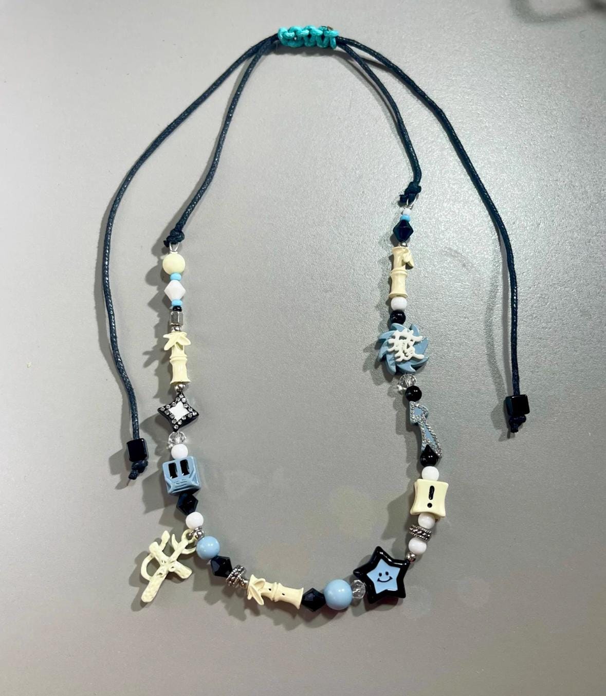 Beaded Necklace, Bead Boho Necklace Chain Beaded Necklace, Bead Boho Necklace Chain von KarAuCreative