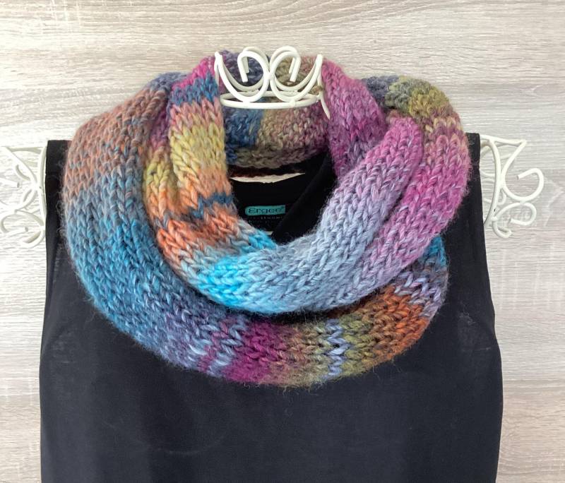 Loopschal Strickschal Damen Herren Handgestrickt Aus Lana Grossa Schurwolle Mit Polyacryl Loop Schlauchschal Kuschelschal Kuschelloop von KaraModeDesign