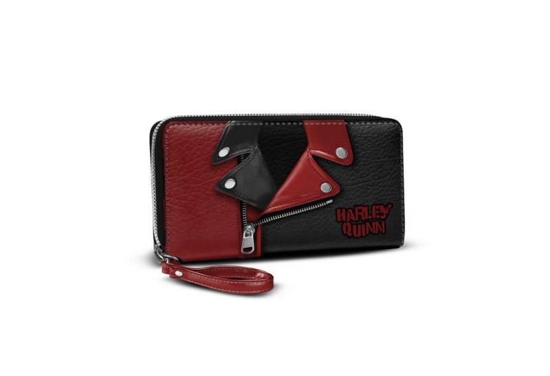 Karactermania Geldbörse DC Comics Harley Quinn Jacket Portemonnaie Geldbeutel Rockig, viele Fächer von Karactermania