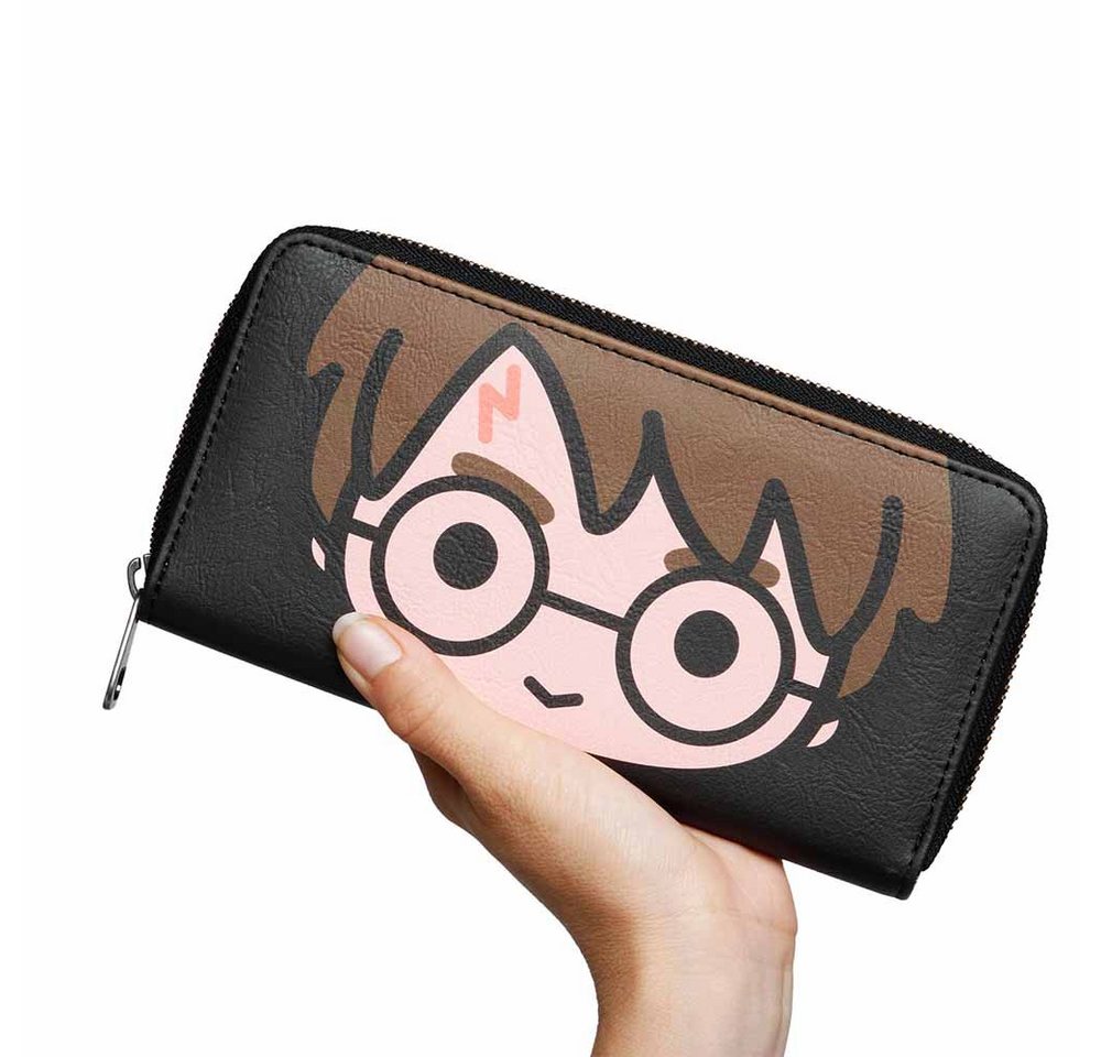 Karactermania Geldbörse Harry Potter Portemonnaie Geldbeutel Schwarz, viele Fächer von Karactermania