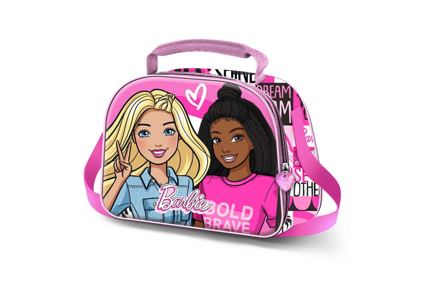 Karactermania Kindergartentasche Barbie Picknicktasche Frühstückstasche Vorschultasche Lunch Bag, Isolierende Innenauskleidung von Karactermania