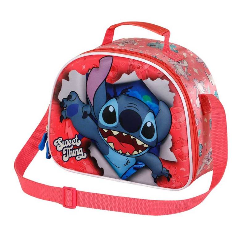 Karactermania Kindergartentasche Disney Lilo und Stitch Frühstückstasche Kinder Umhängetasche Lunch Bag, Isolierende Innenauskleidung von Karactermania