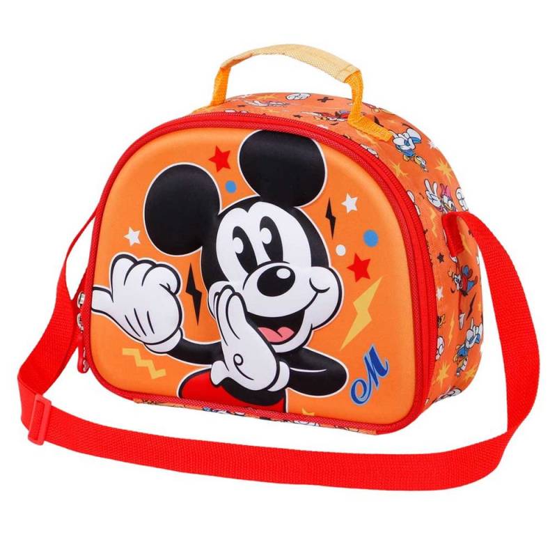 Karactermania Kindergartentasche Disney Micky Maus Frühstückstasche Kinder Umhängetasche Lunch Bag, Isolierende Innenauskleidung von Karactermania