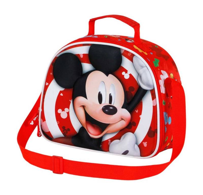 Karactermania Kindergartentasche Disney Micky Maus Frühstückstasche Kinder Umhängetasche Lunch Bag, Isolierende Innenauskleidung von Karactermania